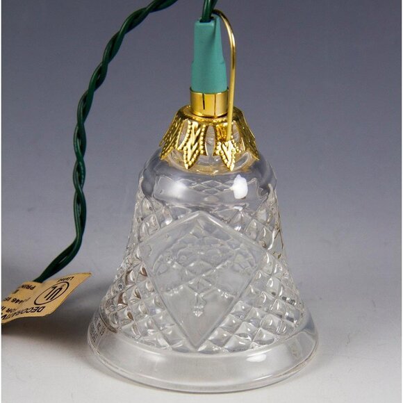 Hallmark Keepsake Magic Ornament Lighted Lead Crystal Holiday Bell 1989 - Picture 6 of 12